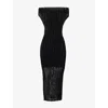 Cfcl Fcl Womens Pleated Tubular Woven Midi Dress Black In Black
