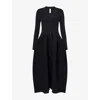 Cfcl Fcl Womens Black Potry Longline Knitted Cardigan In Black