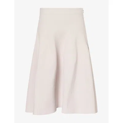 Cfcl Fcl Womens Milan Flared Knitted Midi Skirt Linen Beige