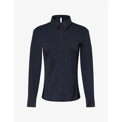 Cfcl Fcl Womens Milan Foil-cuffs Knit Shirt Black-black