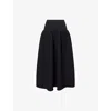 Cfcl Fcl Womens Black Pottery Flared Knitted Midi Skirt In Black