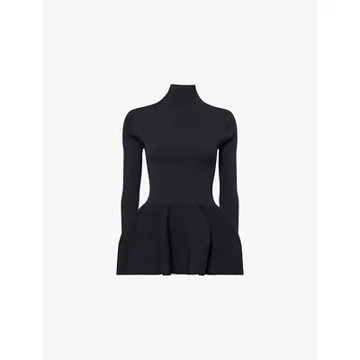Cfcl Fcl Womens Black Pottery Mock-neck Knitted Top