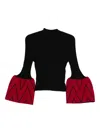 Cfcl Flared-sleeve Sweater In Black