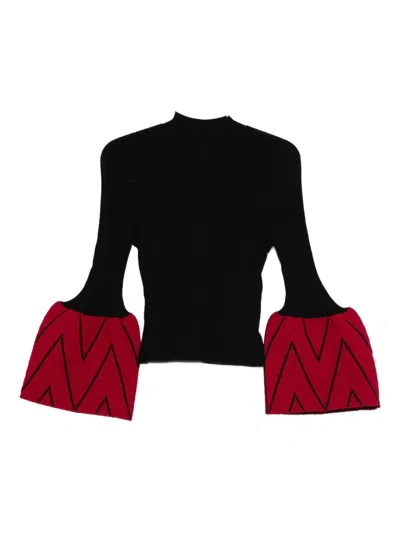 Cfcl Flared-sleeve Sweater In Black