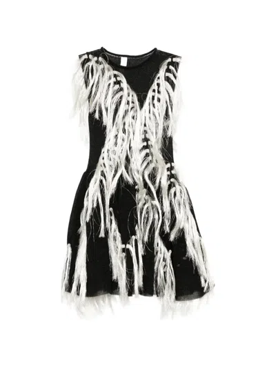 Cfcl Fringe-trimmed Sleeveless Top In Black