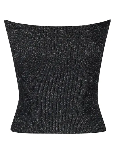 Cfcl Hs Glitter Tube Top In Black