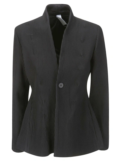 Cfcl Hypha Collarless Jacket In Black
