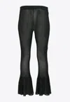 Cfcl Hypha Lucent Glittered Flared Pants In Black