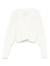 Cfcl Lattice Cardigan In White