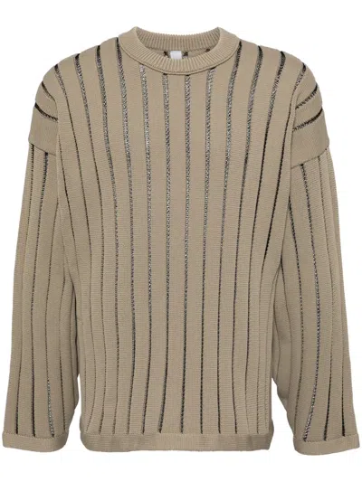 Cfcl Louver Rib-knit Jumper In Neutrals