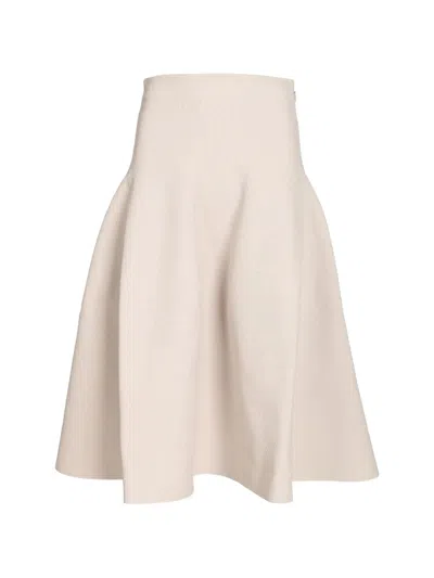 Cfcl Milan-rib Flared Midi Skirt In Neutral