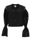 Cfcl Pleated Cardigan In Black