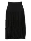 Cfcl Pleated Midi Skirt In Black