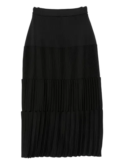 Cfcl Pleated Midi Skirt In Black