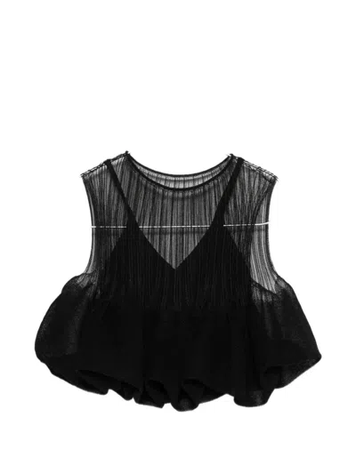 Cfcl Pleated Sleeveless Top In Black
