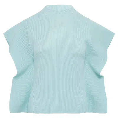 Cfcl Portrait Crease Top In Blue