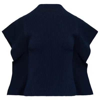 Cfcl Portrait Crease Top In Blue