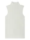 Cfcl Portrait High-neck Sleeveless Top In White