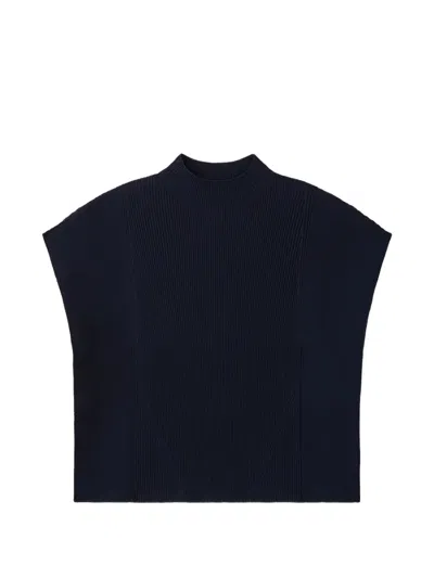 Cfcl Portrait Ribbed Top In Blue