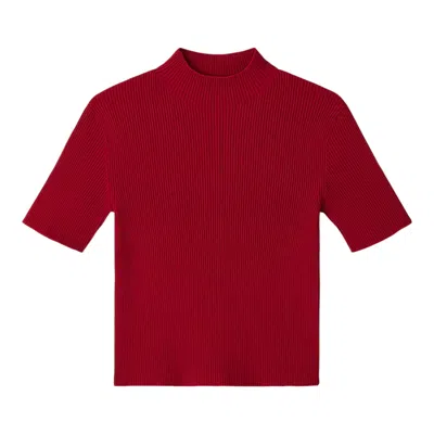 Cfcl Portrait Short Sleeve Top In Red