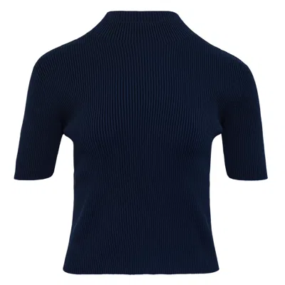 Cfcl Portrait Short Sleeve Top In Blue