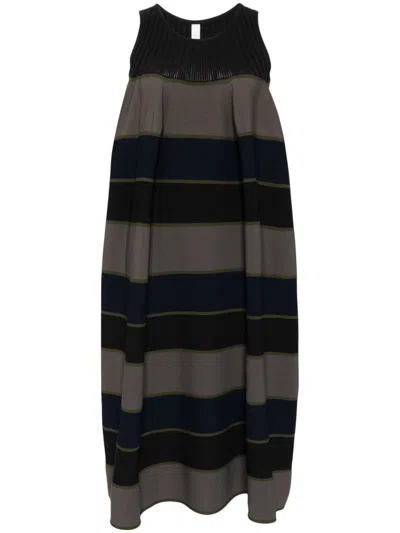 Cfcl Pottery Bust-flared Dress In Black