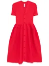 Cfcl Pottery Midi Cardigan Dress In Red