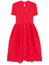 Cfcl Pottery Midi Cardigan Dress In Red