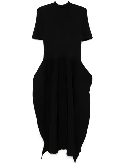 Cfcl Pottery Crease Dress In Black