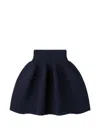 Cfcl 포터리 밴딩 웨이스트 골지 스커트 In Blue