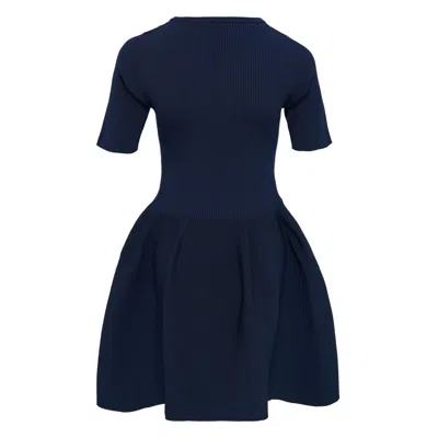 Cfcl Pottery Glitter Roundneck Dress In Blue