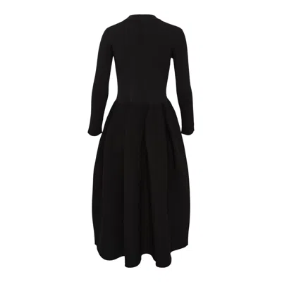 Cfcl Pottery Long Sleeve Cardigan Dress In Black