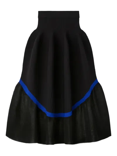 Cfcl Pottery Lucent Pleated Midi Skirt In Black