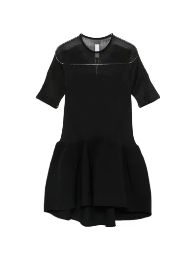 Cfcl Pottery Lucent Ribbed Peplum Top In Black