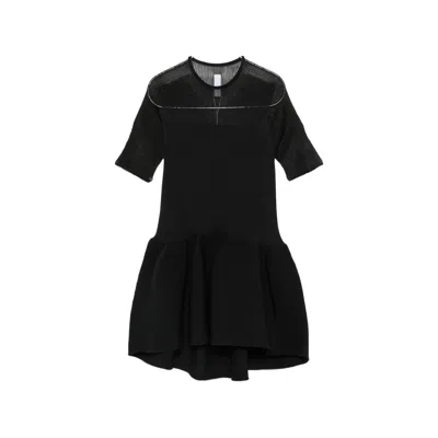 Cfcl Pottery Lucent Ribbed Peplum Top In Black