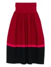 Cfcl Pottery Pleated Midi Skirt In Red
