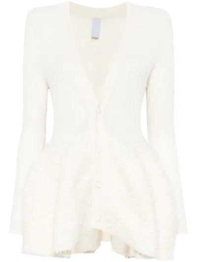 Cfcl Pottery Reef Luxe Cardigan In White