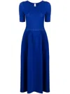Cfcl Womens Blue Pottery Cardigan Knitted Midi Dress In Blue