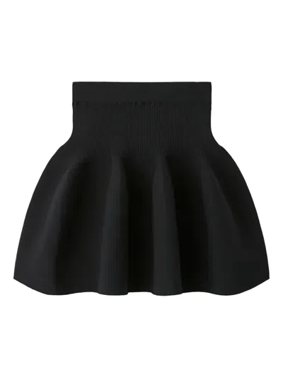Cfcl Ribbed Flared Skirt In Black