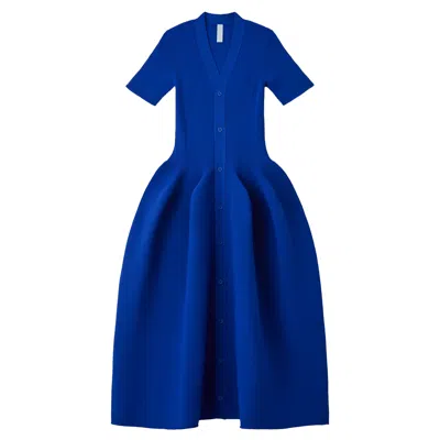 Cfcl Pottery Short Sleeve Cardigan In Blue