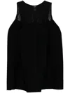Cfcl Pottery Sleeveless Bust Flare Top Clothing In Black