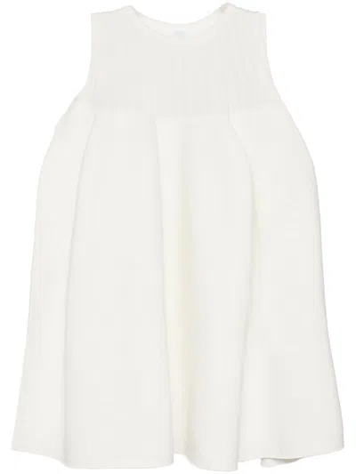 Cfcl Pottery Sleeveless Bust-flared Top In White