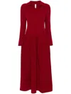 CFCL POTTERY VELVET MIDI DRESS