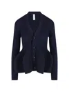 Cfcl Ribbed Buttoned Cardigan In Blue