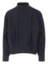 Cfcl Ribbed Buttoned Coat In Black