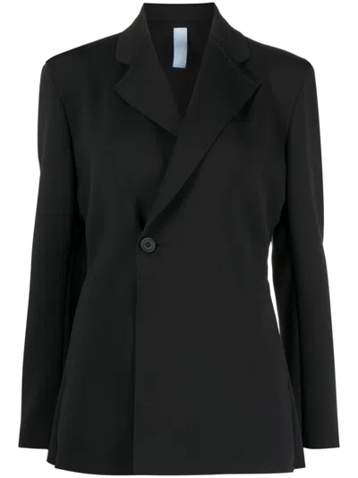 Cfcl Womens Black Gauge Notched-lapel Recycled Polyester-blend Jacket