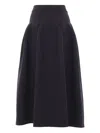 Cfcl Ribbed Flared Skirt In Blue