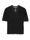 Cfcl Ribbed-knit Short-sleeve Top In Black