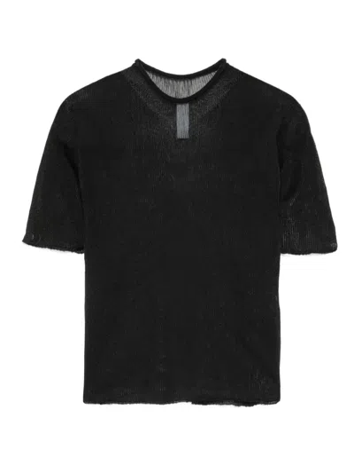 Cfcl Ribbed-knit Short-sleeve Top In Black
