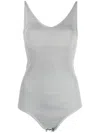 Cfcl Ribbed-knit V-neck Top In Grey